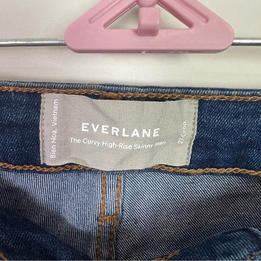 Everlane The Curvy High Rise Skinny Denim Jeans New Women Size 27 Preppy Work - Picture 5 of 7